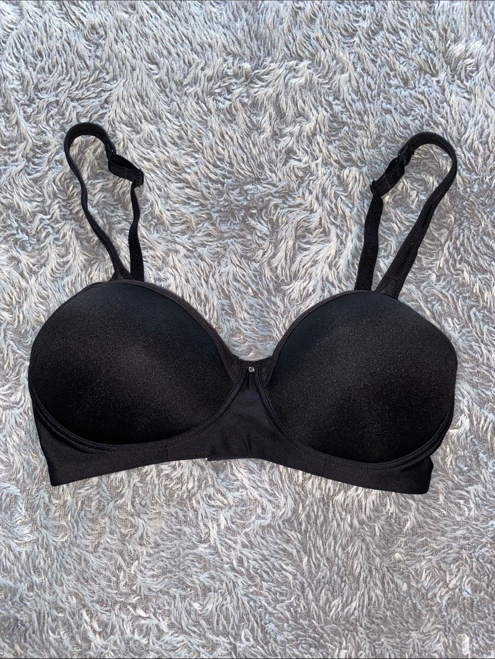 Bali Black Smooth T-Shirt Bra Size 34D